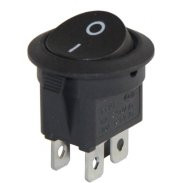 Powermaster Yuvarlak 4 Pinli Işıksız On-Off Anahtar IC-133-4 - 1