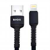 İmeng Apple İphone 8 Plus 3A UsbA to Lightning Pro Braided Data ve Hızlı Şarj Kablosu Siyah - 1