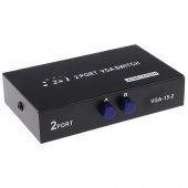 Powermaster PM-4263 2 Port Giriş 1 Çıkış Manuel VGA Splitter Toplayıcı Switch (2 PC 1 Ekran) thumbnail 1