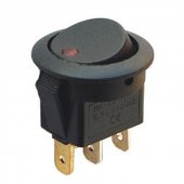 IC-132A Yuvarlak Nokta Işıklı On-Off 3 Pin 250 Volt Anahtar - 1