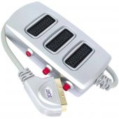 Scart Dağıtıcı 3 Lü Silver Butonlu - 1