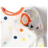 Bebek-Çocuk Mama Önlüğü, Çok Renkli MeridyenDukkan 37x34 Cm Puantiyeli thumbnail 4