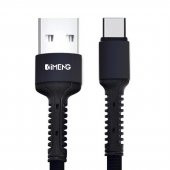 İmeng Xiaomi Mi Note 10 3A UsbA to Type-C Pro Braided Örgülü Data ve Hızlı Şarj Kablosu Siyah - 1
