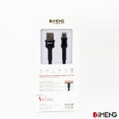 İmeng Xiaomi Mi Note 10 3A UsbA to Type-C Pro Braided Örgülü Data ve Hızlı Şarj Kablosu Siyah - 7