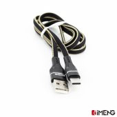 İmeng Tecno Pova Neo 2 3.1A UsbA to Type-C Örgülü Data ve Hızlı Şarj Kablosu Siyah thumbnail 2