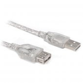 POWERMASTER 3 METRE ŞEFFAF USB UZATMA KABLOSU - 1