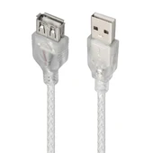 Powermaster Usb Uzatma Kablosu 1.5 Metre Şeffaf - 3