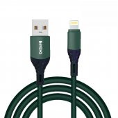 İmeng Apple İphone 12 Pro Max 6A 100W UsbA to Lightning Data ve Hızlı Şarj Kablosu Yeşil - 1