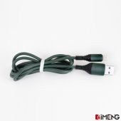 İmeng Apple İphone 12 Pro Max 6A 100W UsbA to Lightning Data ve Hızlı Şarj Kablosu Yeşil - 4