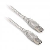 Powermaster 3 Metre Usb Erkek-Erkek Kablo Şeffaf - 1