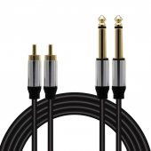 Magicvoice LD398 2X 6.3 Mm Mono Erkek - 2X Rca Erkek 3 Metre Kablo - 3