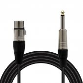 Magicvoice LD379B 15 Metre Canon XLR Dişi - 6.35Mm Mono Erkek Metal Jak Mikrofon Ses Kablosu thumbnail 3