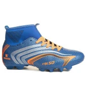 Mavi Turuncu Çoraplı Krampon Futbol Ayakkabısı 435 - 1