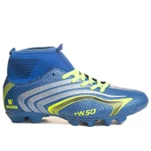 Mavi Sarı Çoraplı Krampon Futbol Ayakkabısı 435 - 1