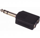 6.3 Mm Stereo Erkek / 6.3 Mm Stereo Dişix2 Çevirici Jack - 1