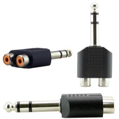 6.3 Mm Stereo Erkek - 2 Rca Dişi Çevirici Jack - 3