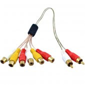 Powermaster 2 RCA Erkek / 6 RCA Dişi 55 Cm Kablo PM-5515 thumbnail 1