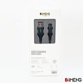 İmeng Casper Via F3 6A 100W UsbA to Micro Data ve Hızlı Şarj Kablosu Yeşil - 6