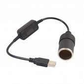 Powermaster PM-5726 USB 2.0 Siyah 5 Volt 2 Amper To 12 Volt 800Mah Araç Çakmaklığına Çevirici - 3