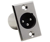 Elektromer Canon XLR 3 Pin Erkek Şase Konnektör - 1