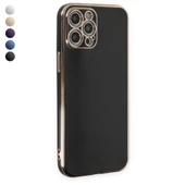 iPhone 12 Pro Max Kılıf Luxury Seri Kamera Korumalı Silikon Kapak - 1