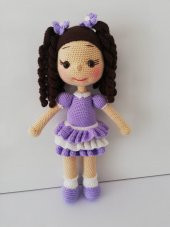 Lila Bebek Amigurumi Organik Oyuncak - 1