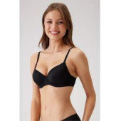 Pierre Cardin 6005 Balenli Destekli Sütyen Siyah - 1