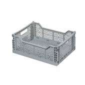 Big Box Katlanır 40-30-15 Cm Plastik Kasa Açık Gri thumbnail 2