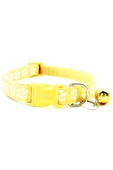Pati Desen Kedi ve Köpek Boyun Tasması - Sarı - 1