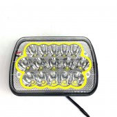 Offroad 7 inç  15 Led Turuncu Beyaz Çalışma Lambası Dikdörtgen - 2
