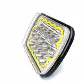 Offroad 7 inç  15 Led Turuncu Beyaz Çalışma Lambası Dikdörtgen - 4