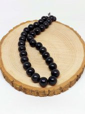 Shungite (Şungit) Taşı YARIM Dizi 12mm (18cm uzunluğundadır) - 3
