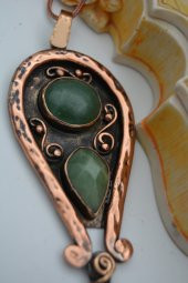 STONEAGE AVENTURİN TAŞLI TASARIM KOLYE thumbnail 1