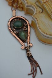 STONEAGE AVENTURİN TAŞLI TASARIM KOLYE thumbnail 2