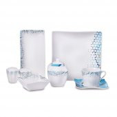 Korkmaz Link Collection 28 Parça Kare Kahvaltı Takımı A8572 - 1