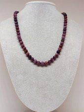 Lepidolit Taşı Kolye 8mm (Sabit Klipsli) thumbnail 1