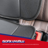 Otom Duo Yüksek Kalite Isofix Uyumlu Oto Koltuk Arkası ve Puset Altı Koruyucu Oto Minder Seti - 3