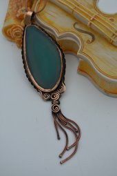 STONEAGE DİLİM AKİK TAŞLI TASARIM KOLYE thumbnail 2