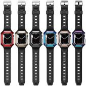 Apple Watch 7 41mm Kordon Kasa Koruyuculu Silikon Kordon 88 - 3