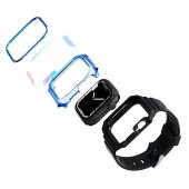 Apple Watch 7 41mm Kordon Kasa Koruyuculu Silikon Kordon 88 - 5