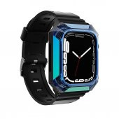 Apple Watch 7 41mm Kordon Kasa Koruyuculu Silikon Kordon 88 - 9
