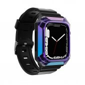 Apple Watch 7 41mm Kordon Kasa Koruyuculu Silikon Kordon 88 - 11