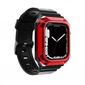 Apple Watch 7 41mm Kordon Kasa Koruyuculu Silikon Kordon 88 - 12