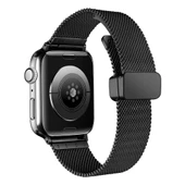 Apple Watch 44mm Kordon Klipsli Metal Hasır Kordon 85 - 10
