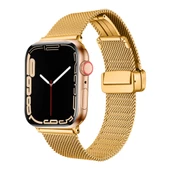 Apple Watch 44mm Kordon Klipsli Metal Hasır Kordon 85 - 1