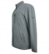 Büyük Beden Fermuarlı Polar Sweatshirt Gri - 2