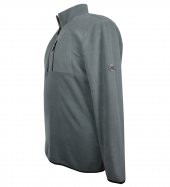 Büyük Beden Dik Yakalı Polar Sweatshirt Gri - 2