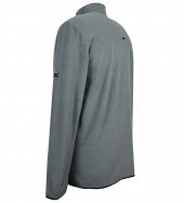 Büyük Beden Dik Yakalı Polar Sweatshirt Gri - 3