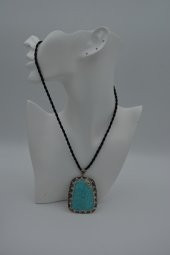 STONEAGE TURKUAZ TAŞLI TASARIM KOLYE thumbnail 1