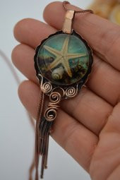 STONEAGE GERÇEK DENİZYILDIZI ÖZEL TASARIM KOLYE thumbnail 4